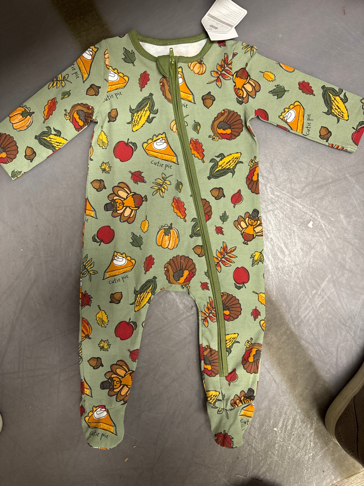 Thanksgiving Sleeper Footie