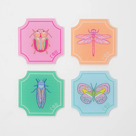 Sorority Flutter Acrylic Coasters