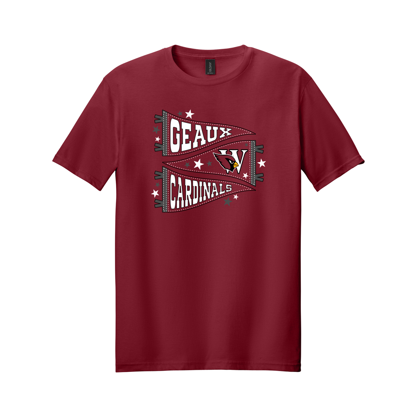 Geaux Cardinals Pennant Flags T-Shirt