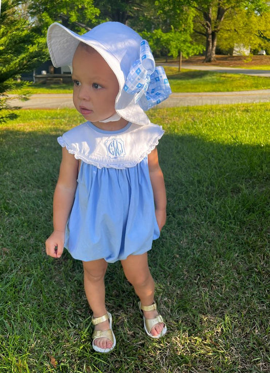 Reversible Girls Moonstitch Brim Hat