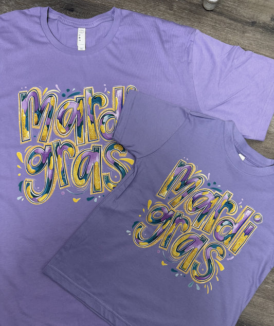 Mardi Gras Glitter T-Shirt