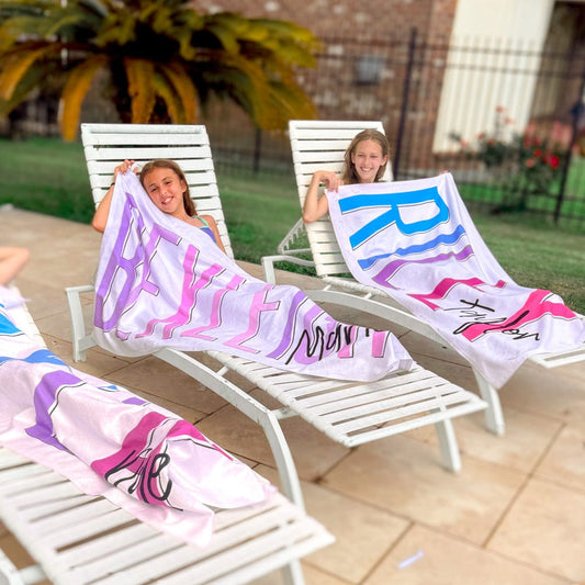 Multi Color Outline Towel