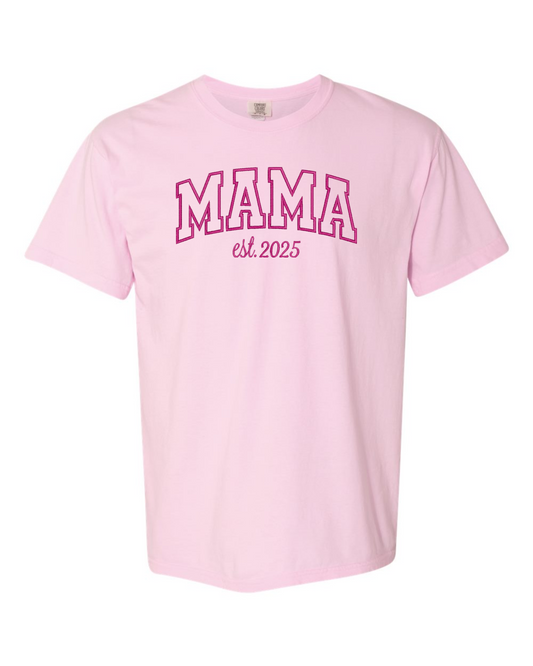 Embroidered MAMA Comfort Color Tee