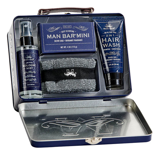 Man Bar Travel Kit- Silver Sage & Bergamot