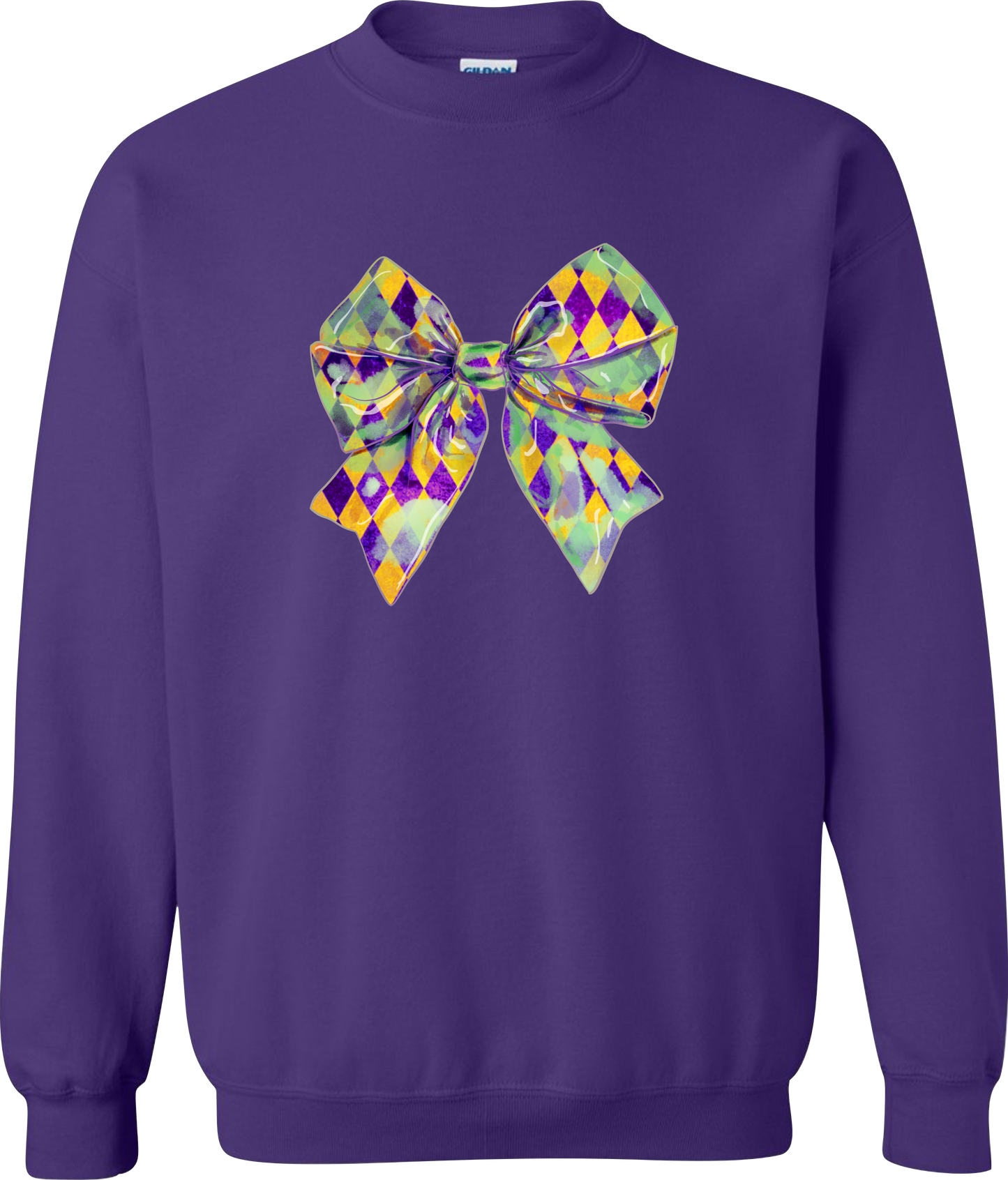 Mardi Gras Bow Sweatshirt