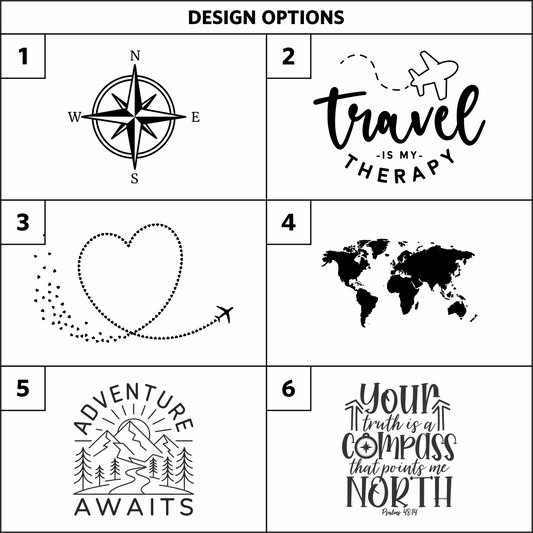 Customizable Luggage Tag With Design