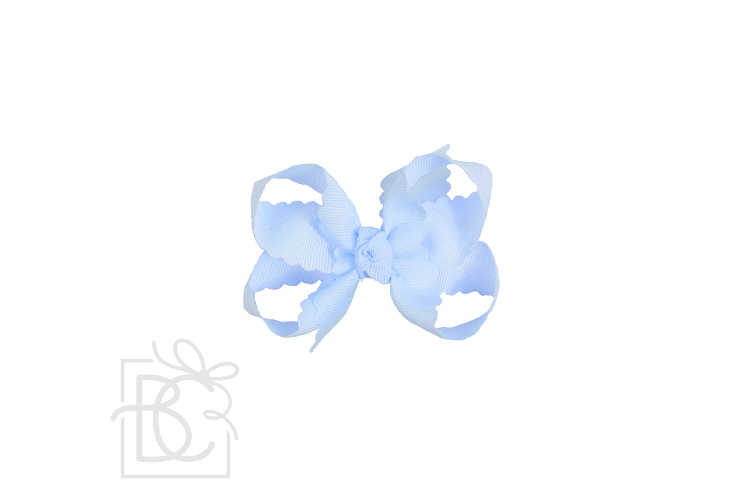 Scalloped Edge Grosgrain Hair Bow