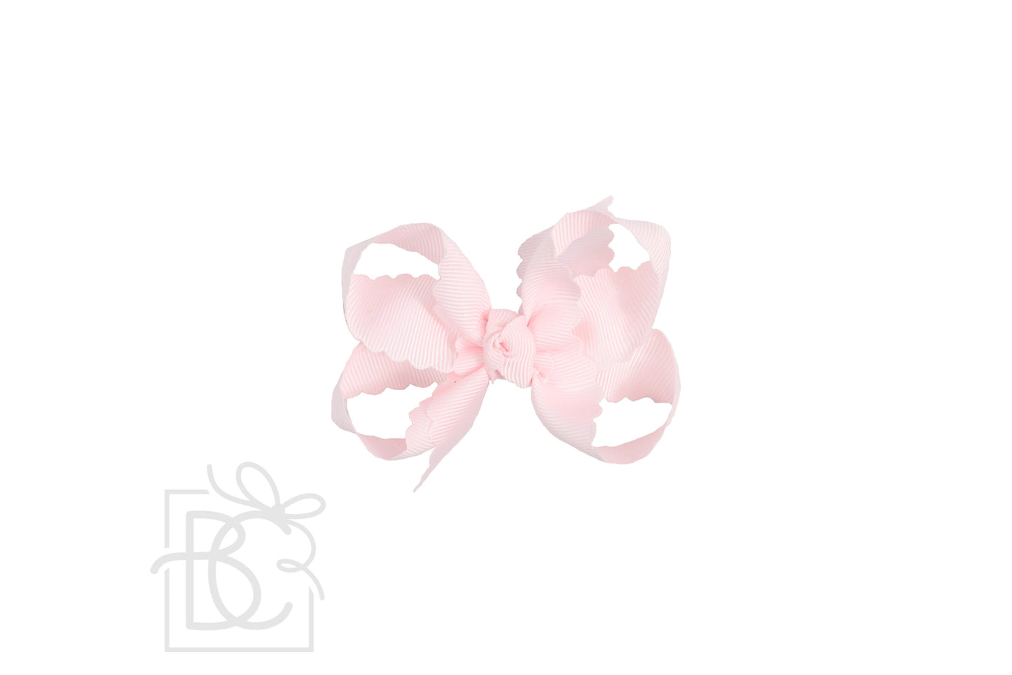 Scalloped Edge Grosgrain Hair Bow