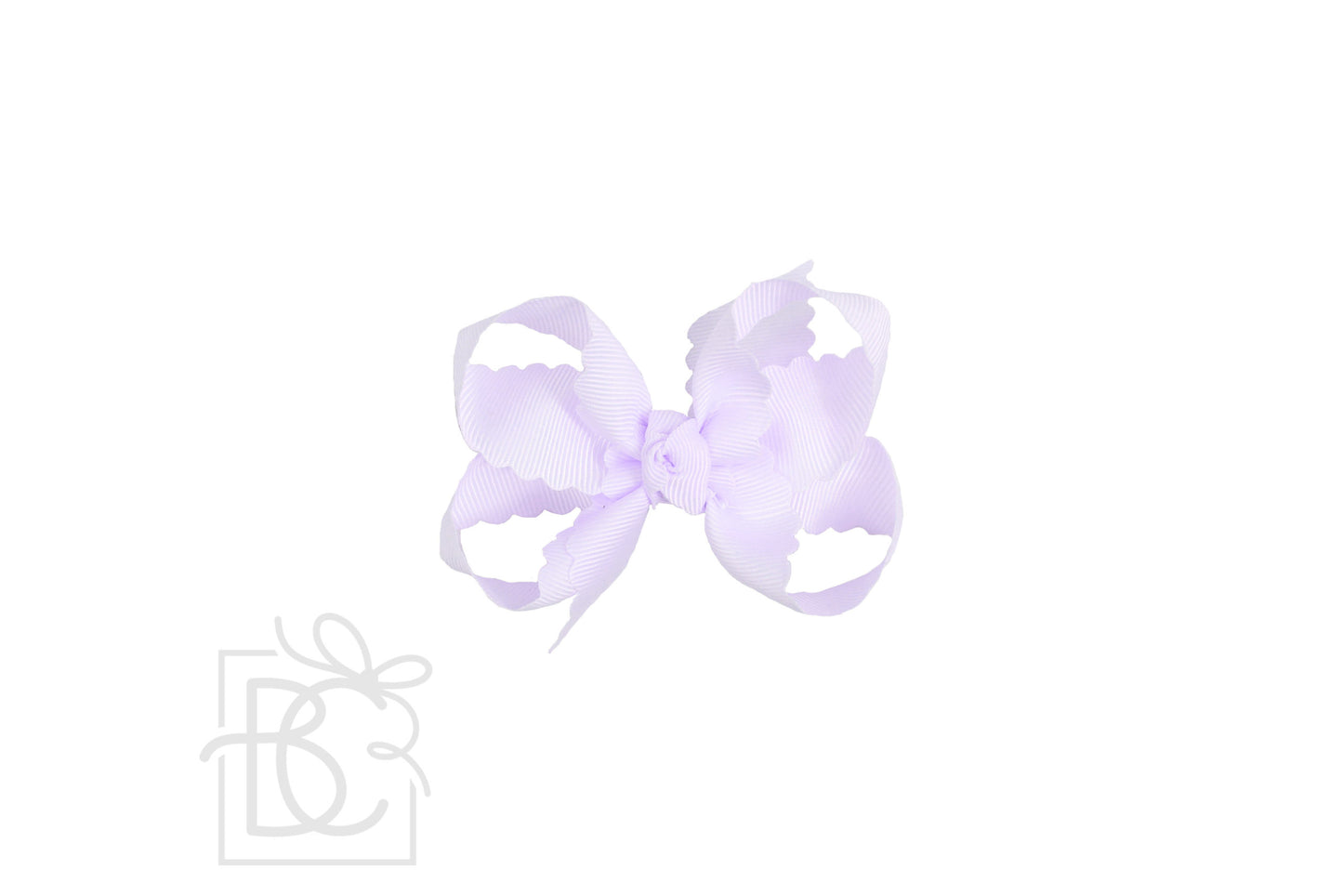 Scalloped Edge Grosgrain Hair Bow