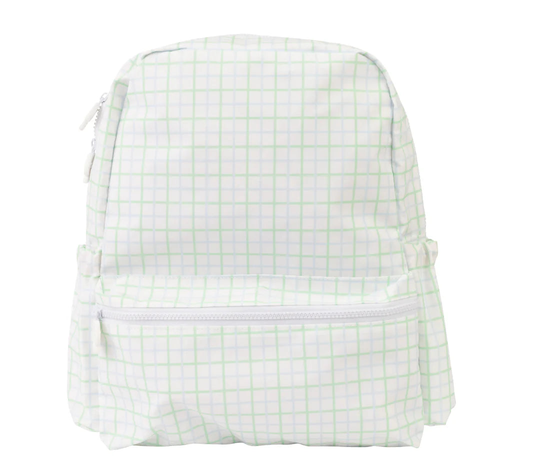 Blue/ Green Windowpane Backpack