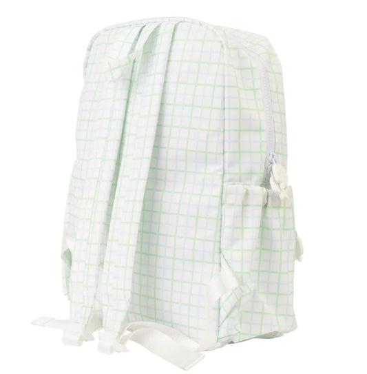 Blue/ Green Windowpane Backpack