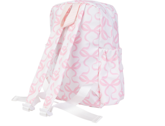 Bows on White Backpack