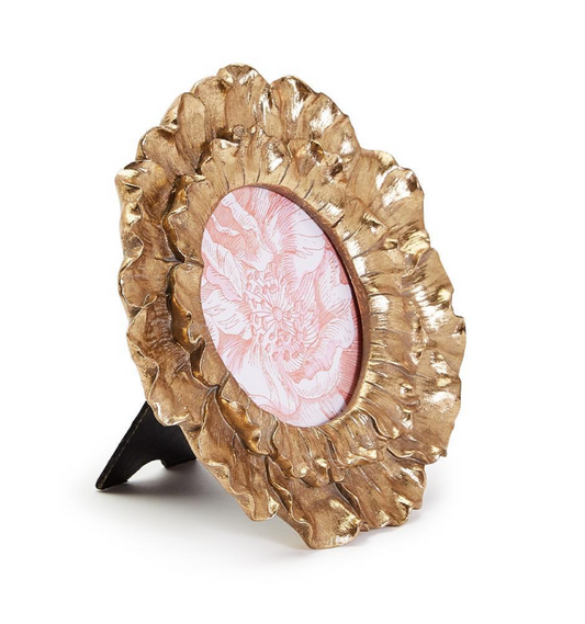 Golden Flower Photo Frame 4x4