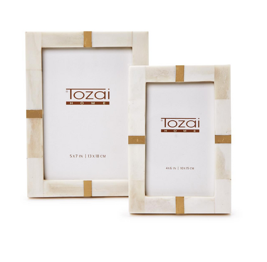Bone & Brass Picture Frame