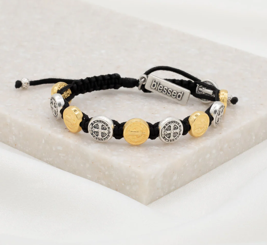 Benedictine Blessing Bracelet-Mixed Metals