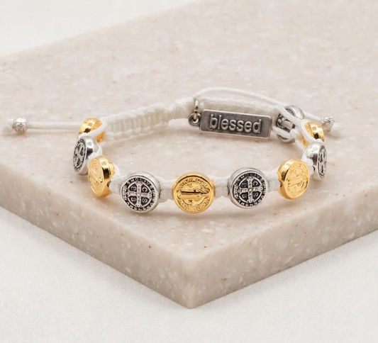 Benedictine Blessing Bracelet-Mixed Metals