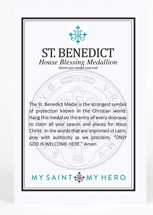 House Blessing Medallion - Saint Benedict Cross