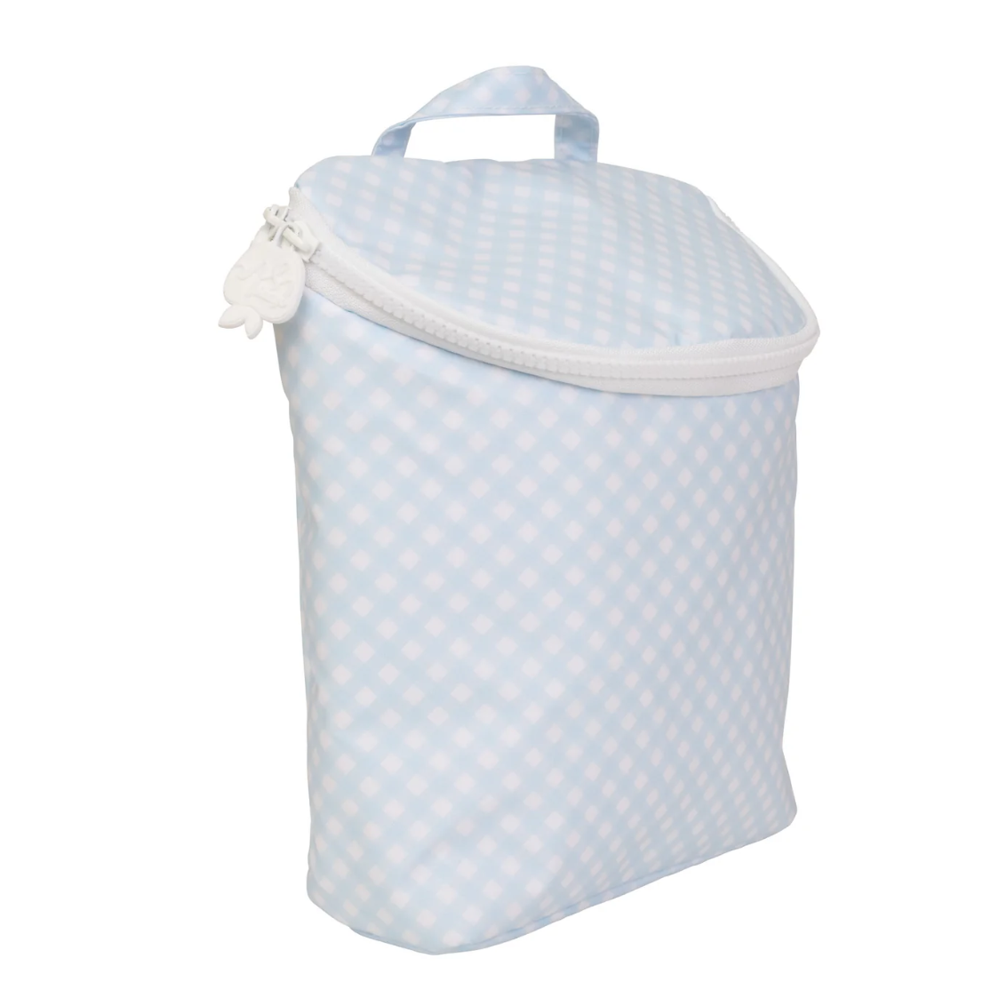 Blue Gingham Bottle Bag