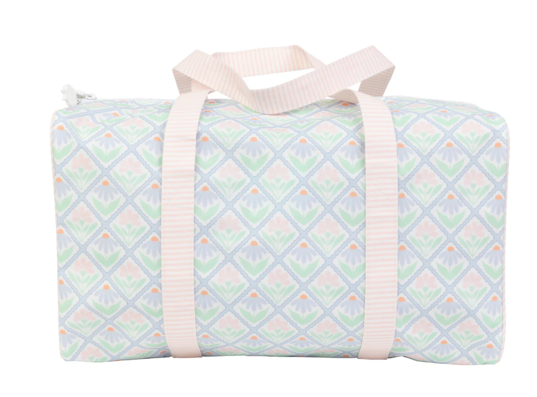 Pastel Floral Duffle Bag