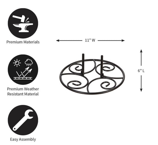Elegant Swirl Stand Base