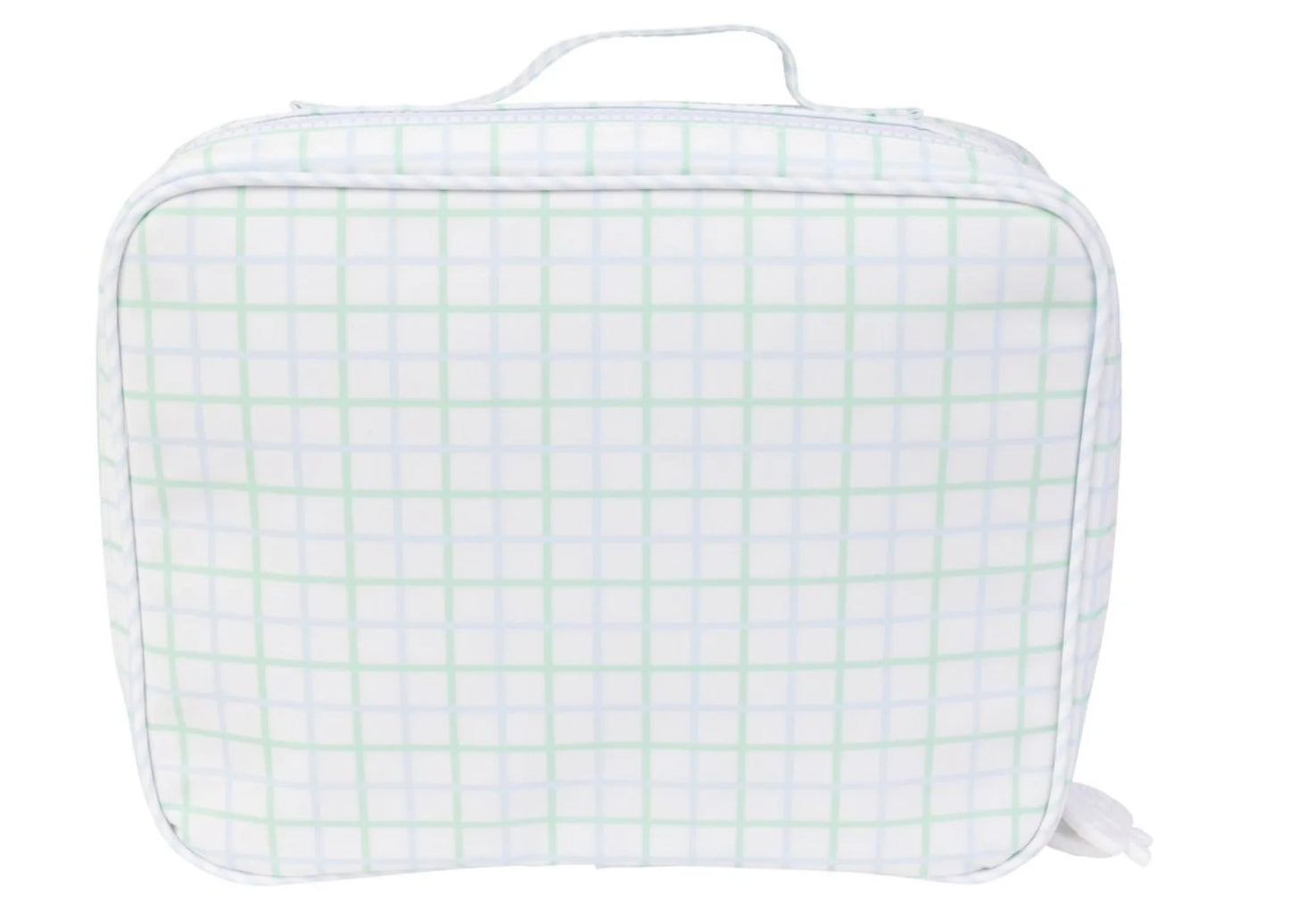Blue/Green Windowpane Plaid Lunch Box