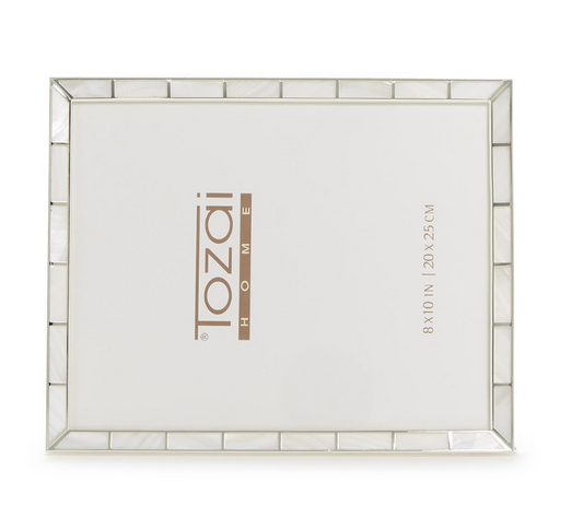 Mother Of Pearl Silver Picture Frame
