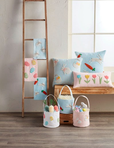 Blue Easter Beaded Bucket