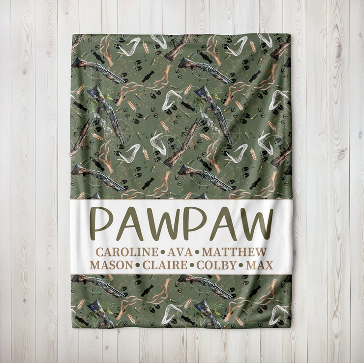 Antlers and Ammo Family Blanket