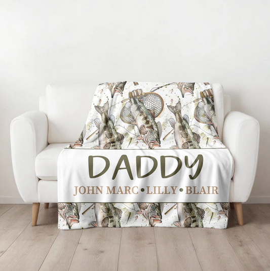 Fishing Family Blanket