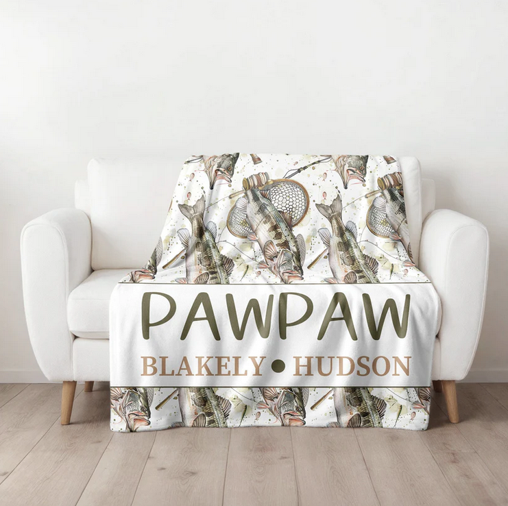 Fishing Family Blanket