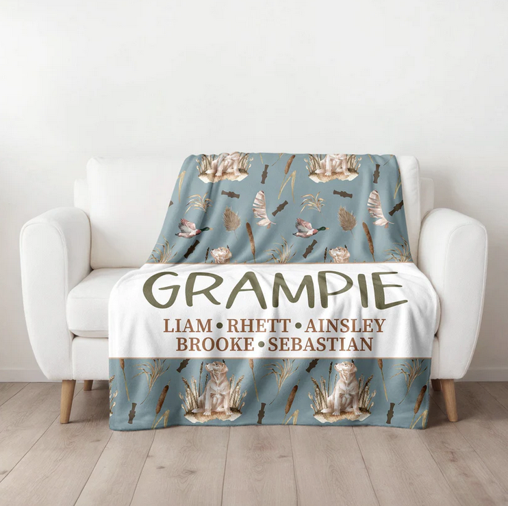 Duck Hunting Family Blanket