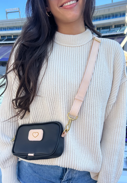 Adjustable Strap 1" - Natural Leather