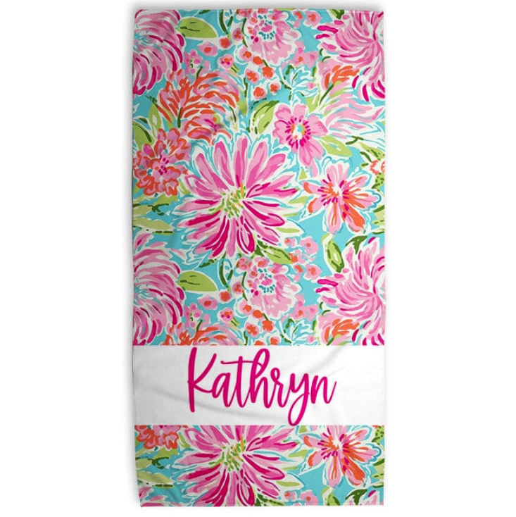 Preppy Flower Towel