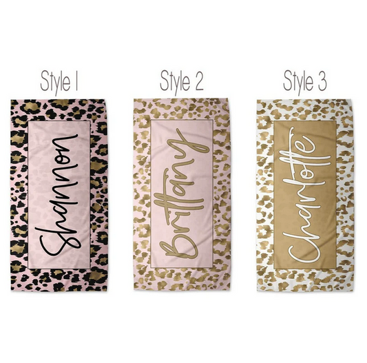 Leopard Print Towels