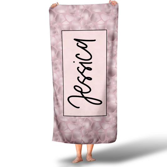 Pink Monochrome Towel