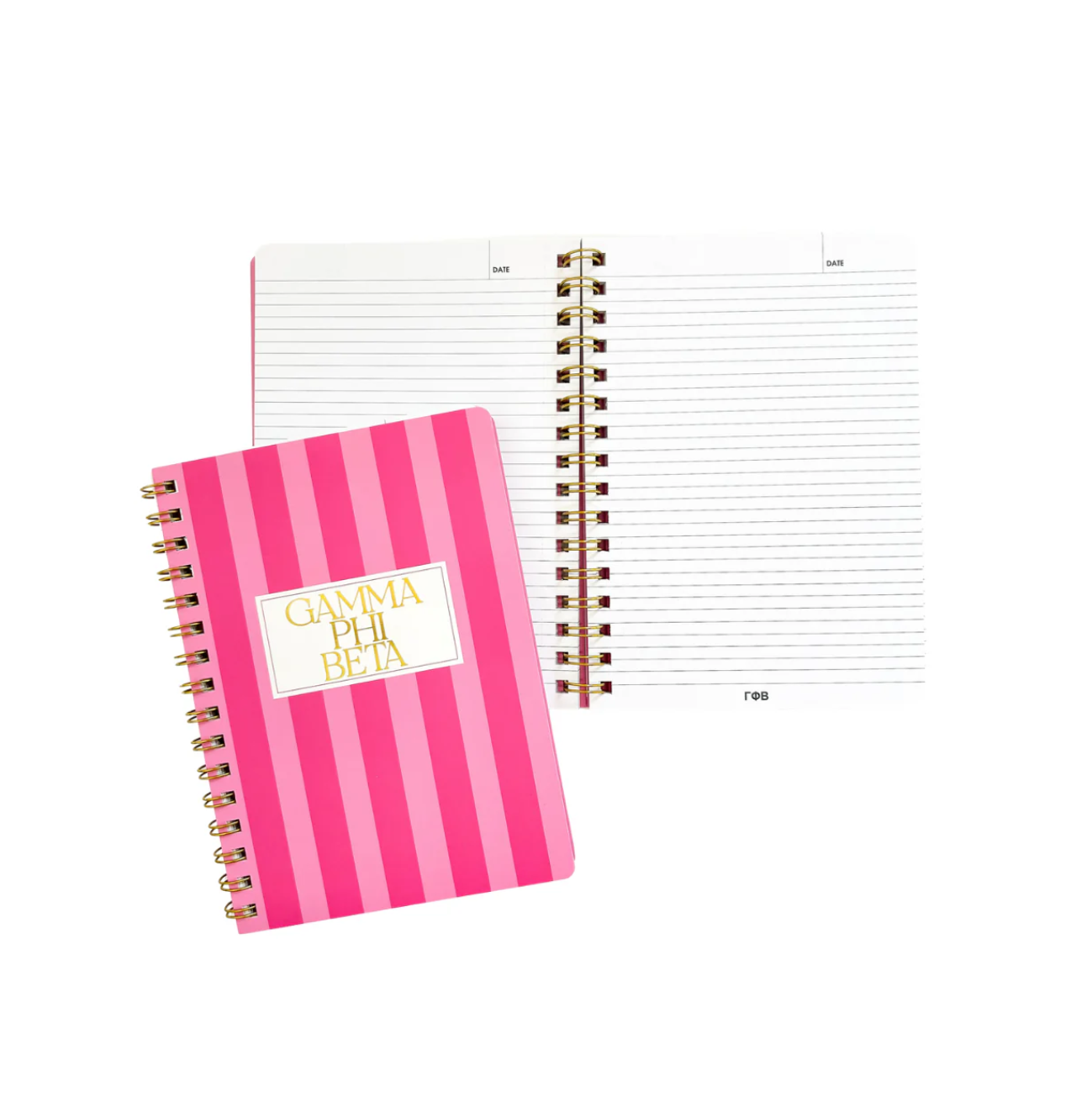 Stripe Sorority Notebook