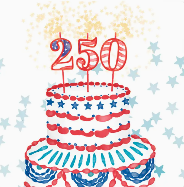 USA 250th Square Ceramic Coasters