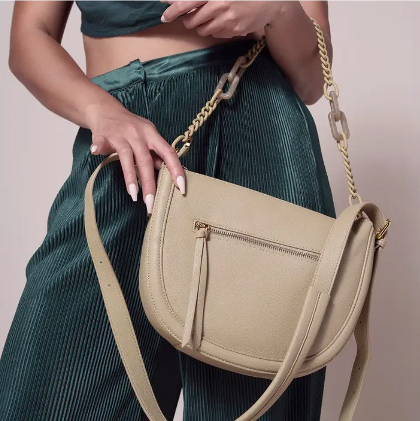 Delhi Chain Saddle Crossbody Bag
