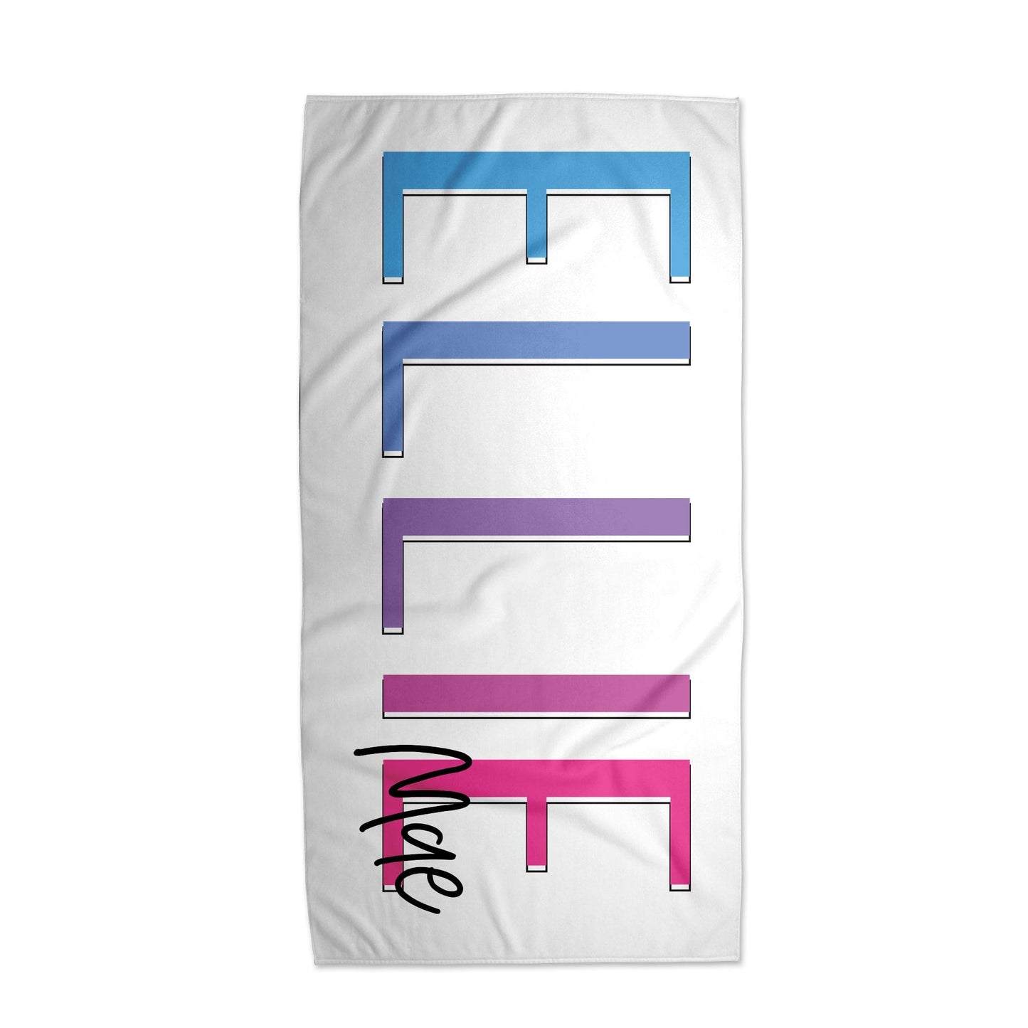Multi Color Outline Towel