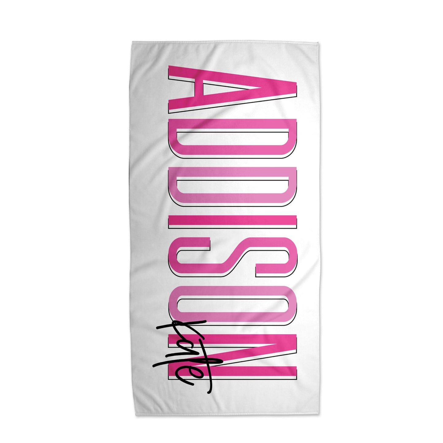 Multi Color Outline Towel