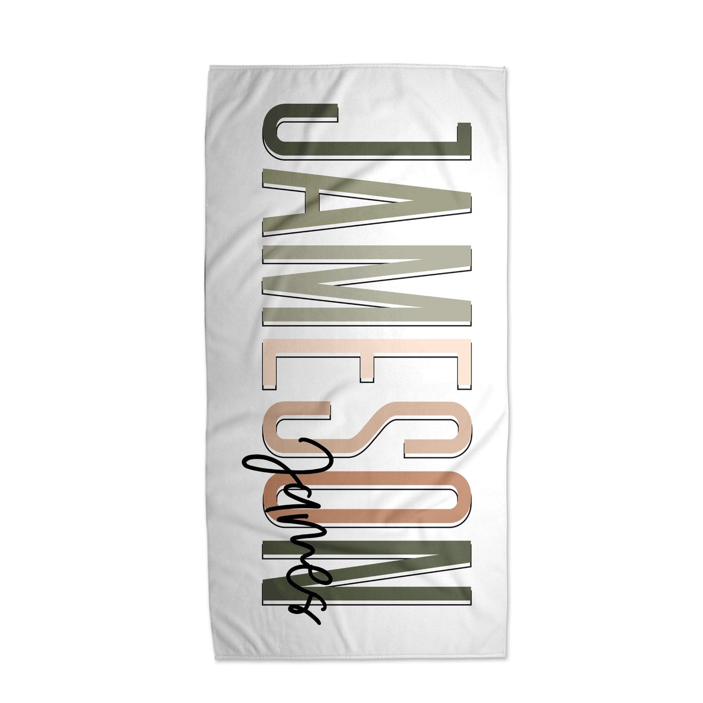 Multi Color Outline Towel