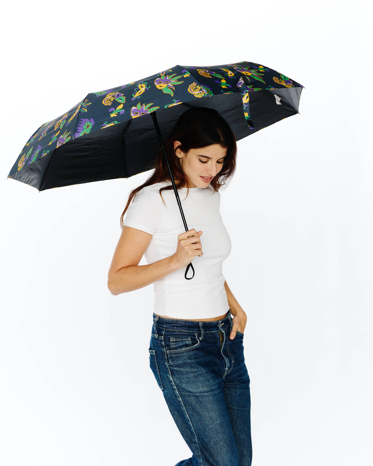 Mardi Gras Mask Umbrella