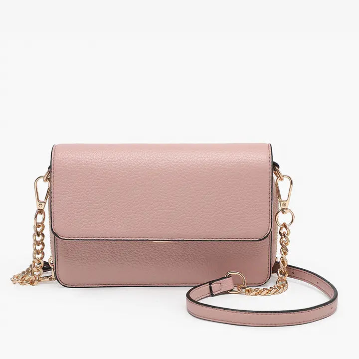 Lauryn Flapover Crossbody w/ Chain Strap