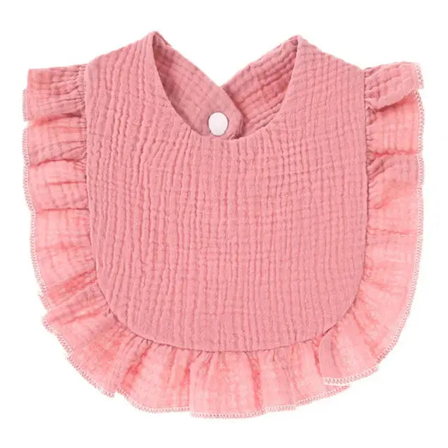 Muslin Ruffle Toddler Bib