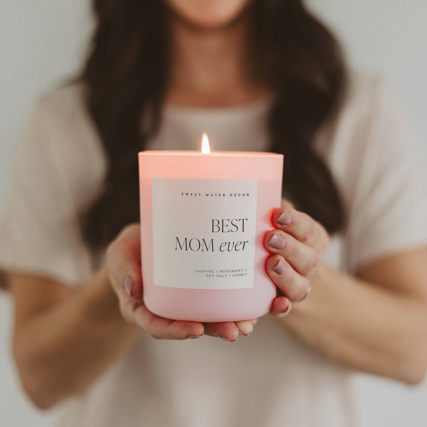 Pink Matte Jar Candle - Best Mom Ever