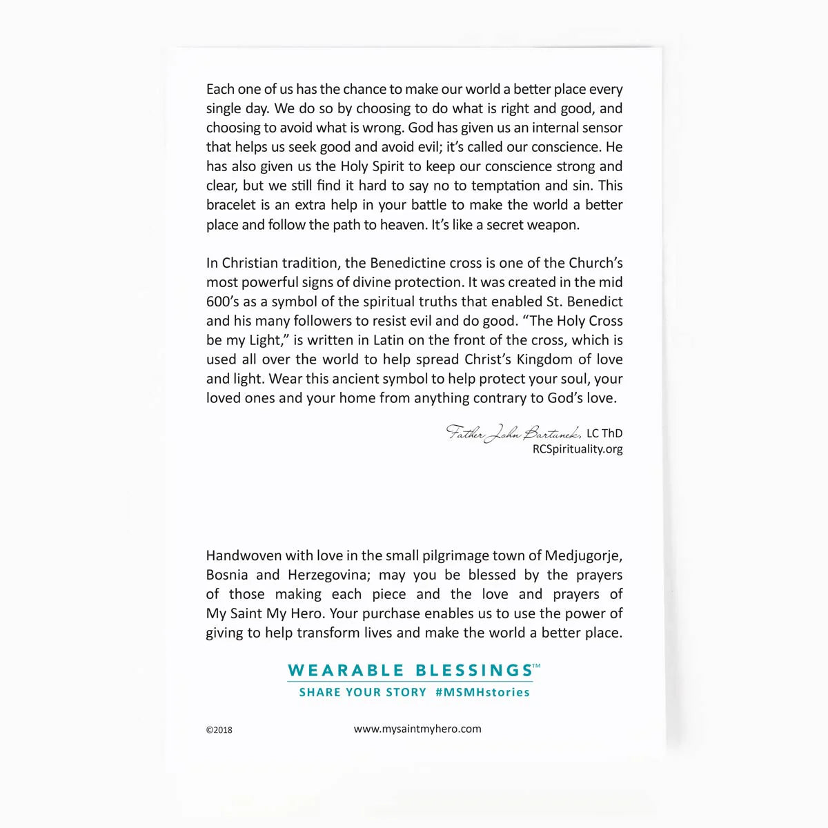 Benedictine Blessing Bracelet-Gold