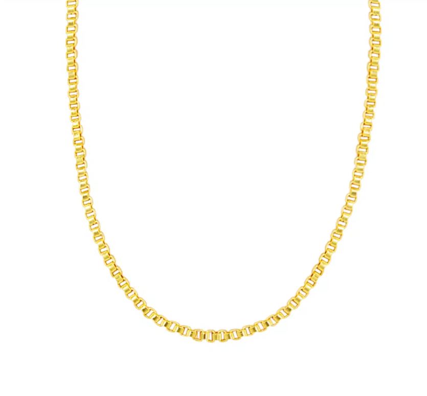 Amanda Blu Box Chain Add a Charm Gold Necklace