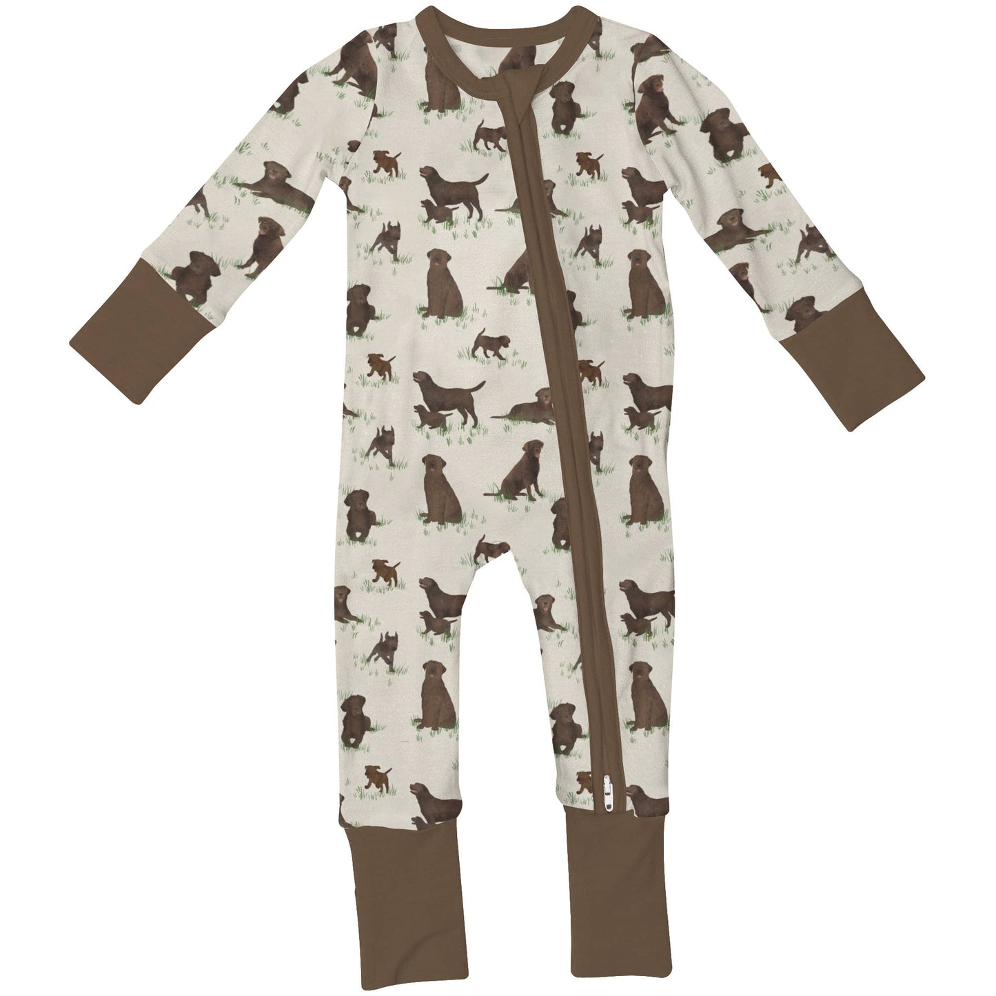 Chocolate Lab Zip PJs