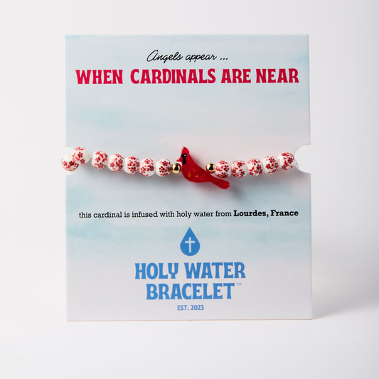 Holy Water Porcelain Red Cardinal Bracelet