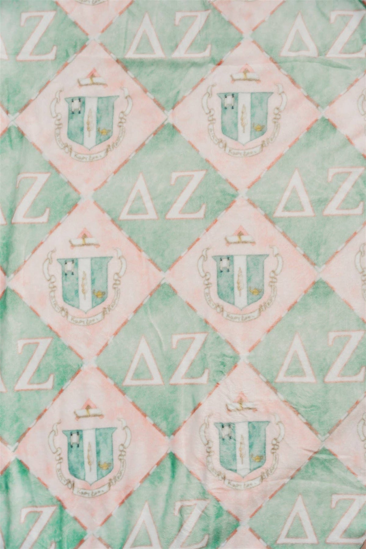 Delta Zeta Flannel Fleece Blanket